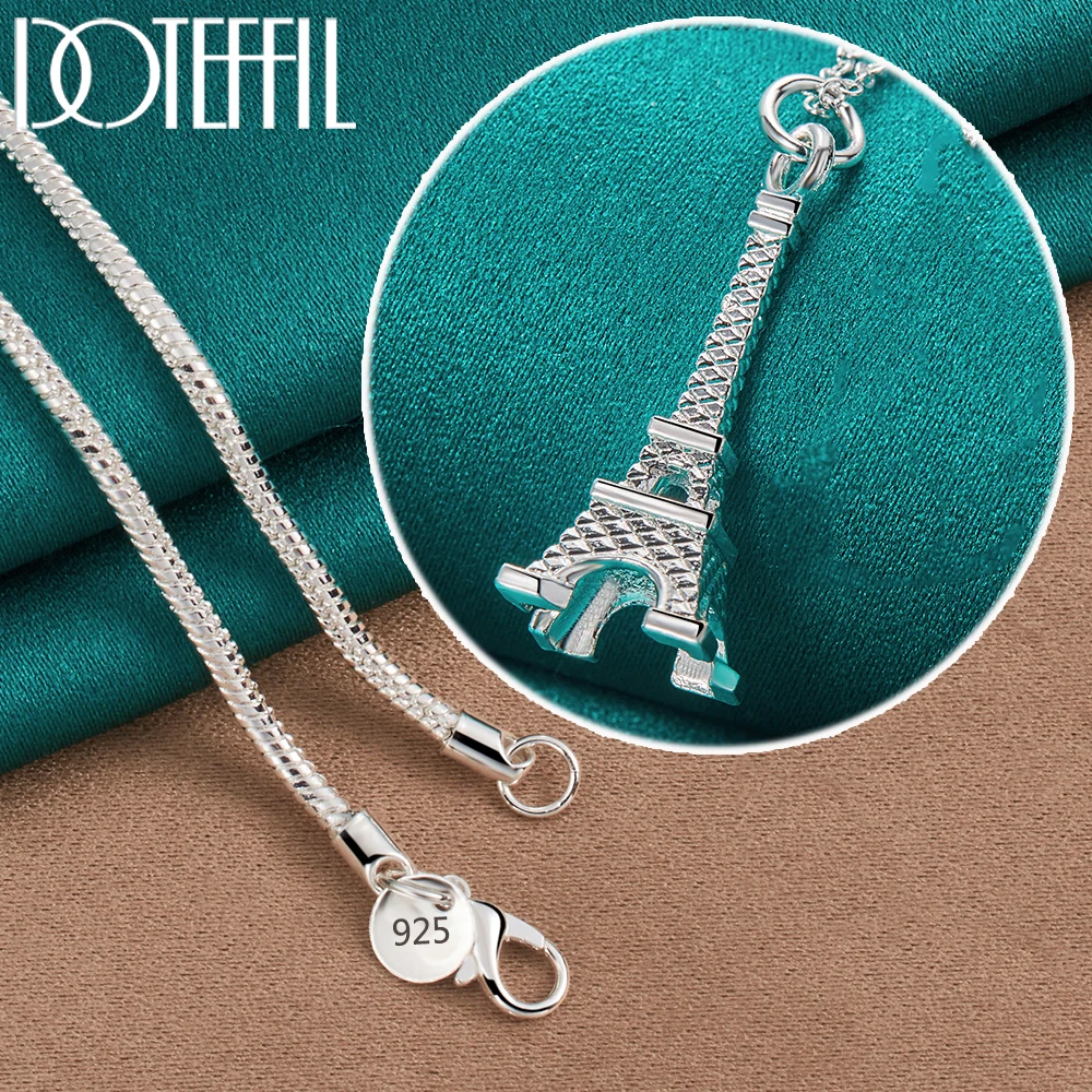 Buy Ayesha Eiffel Tower Diamante Stud Mini Pendant Gold-Toned Necklace  Online at Best Prices in India - JioMart.