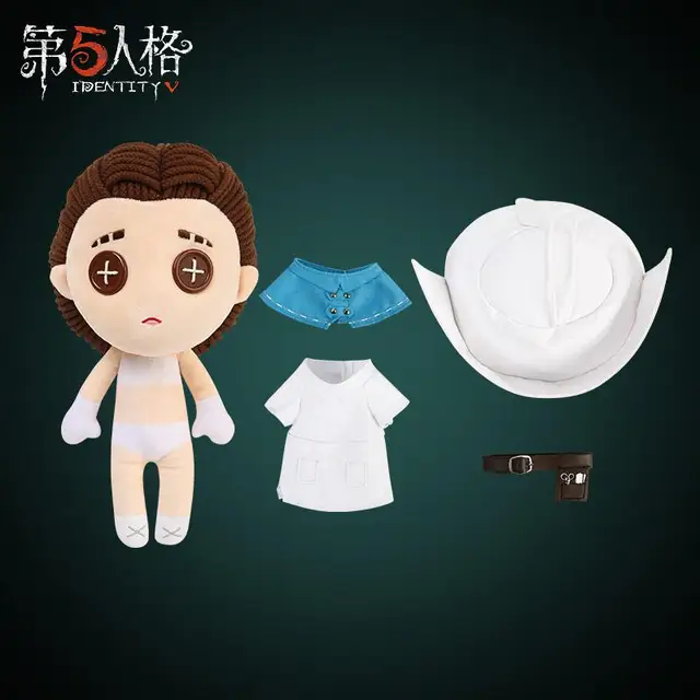 33CM Dress Up Plush Toy Identity V Survivor Doctor Emily Dyer Cartoon Stuffed Doll Fans Adult Children Collectible Gift Pendant