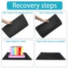 Double Layer Cat Litter Mat with Waterproof Non-Slip Washable Pet Litter Box Mat Sand Trapper Clean Pad Durable Bed Mat 6