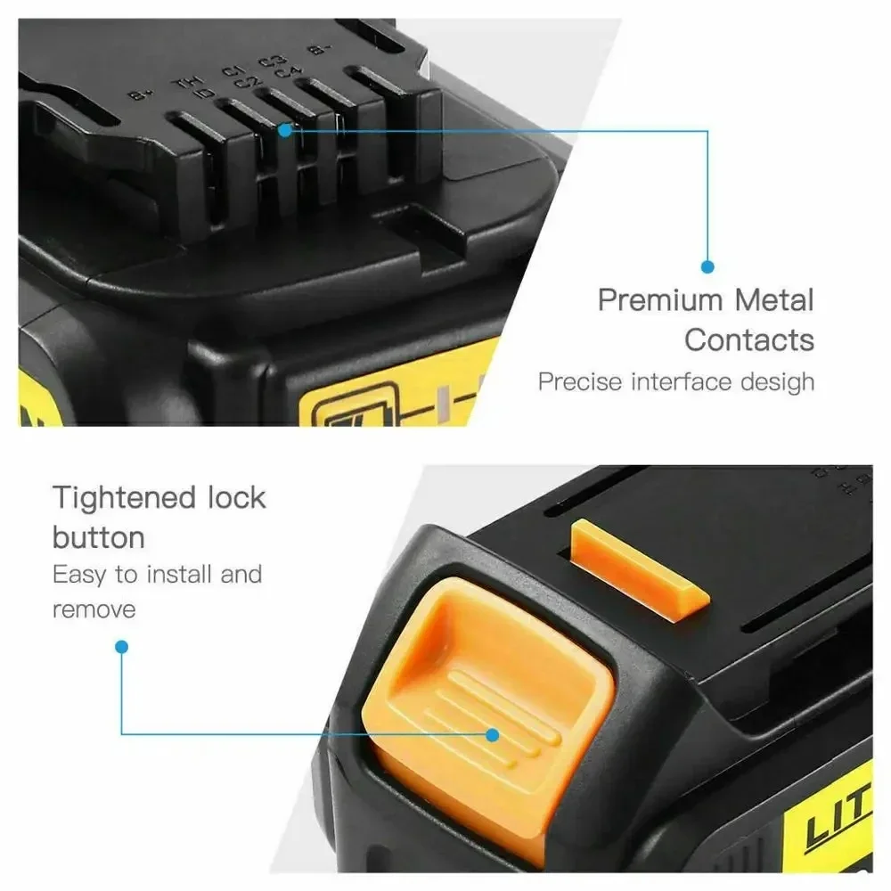20V 12Ah for DEWALT screwdriver battery for dewalt DCf850 DCf887 DCf922 DCB182 DCB205-2 DCB206-2 power tool battery & charger 3