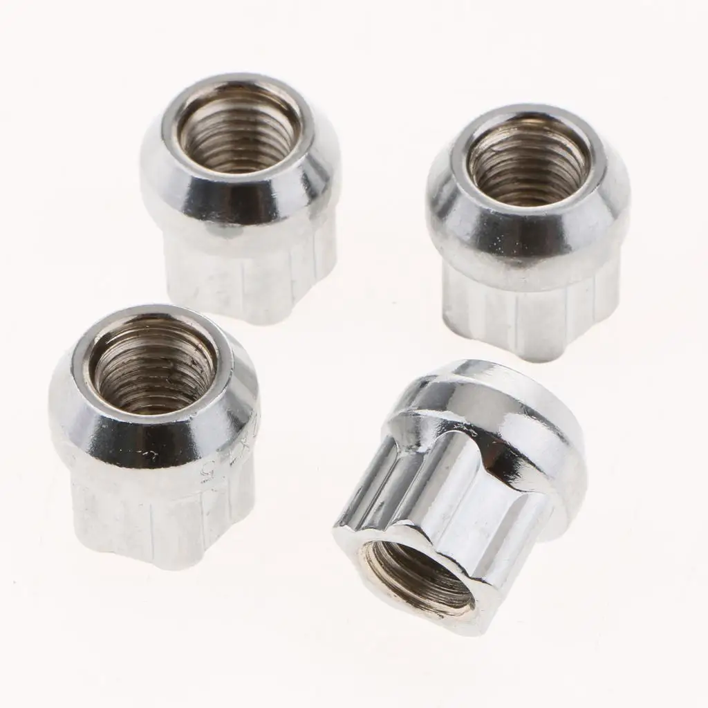 도야타, 혼다, 기아용 실버 너트, 도난 방지 너트, M12 x 1.5mm