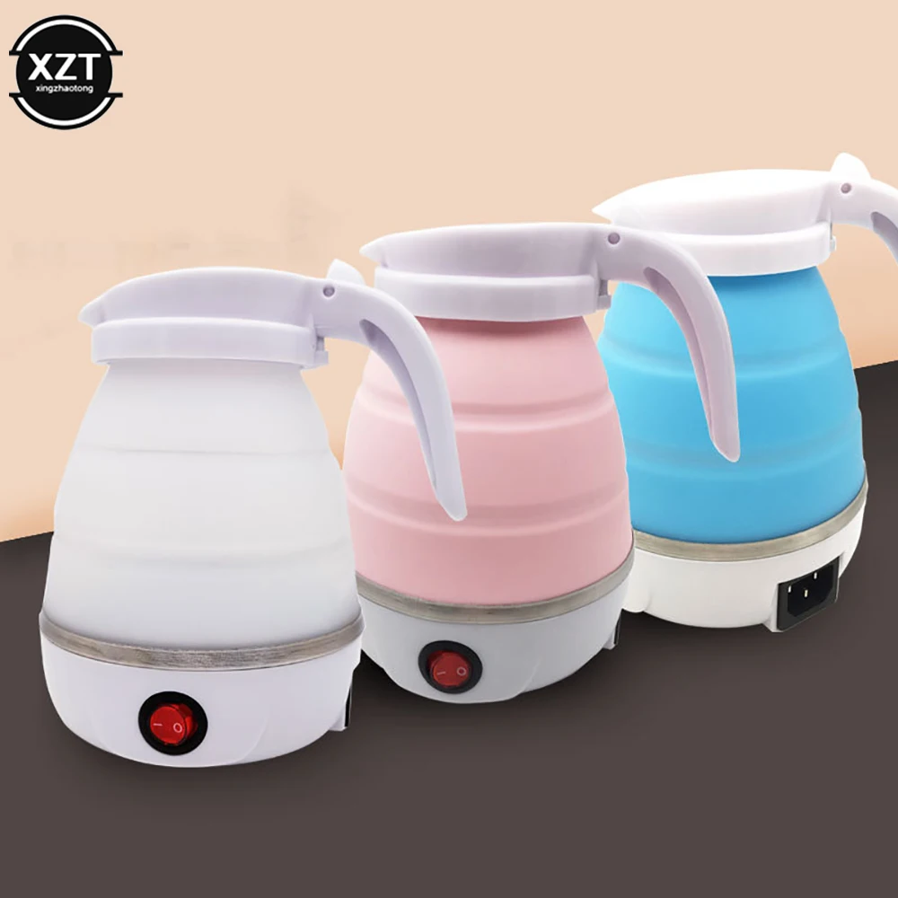 Folding Kettle Outdoor Mini Folding Kettle Portable Silicone Kettle Boil Water Tool Electric Kettle Camping Accessories for Travel Accessories folding kettle