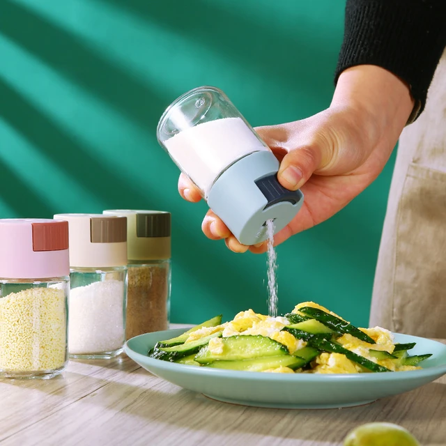 0.5g Metering Seasoning Bottle Push Type Salt Dispenser for Sugar