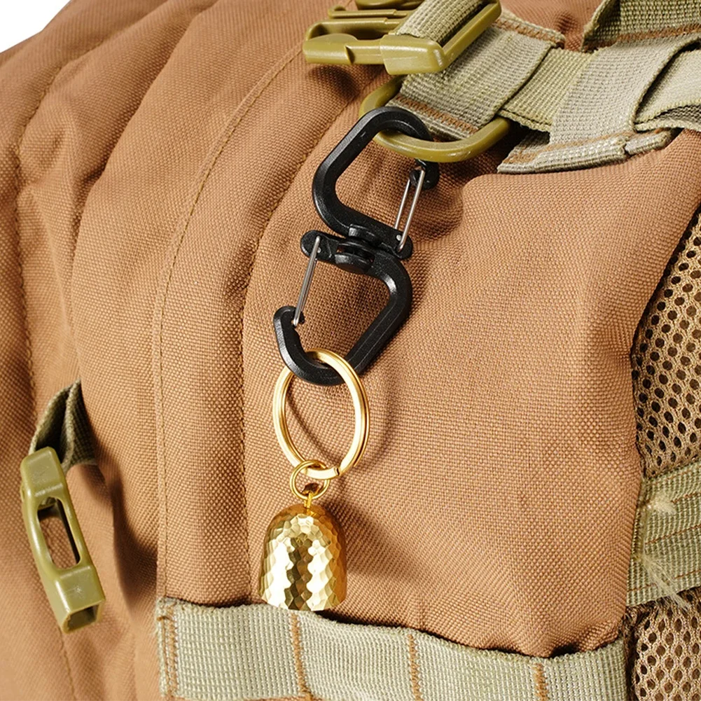 360 Degree Double Carabiner Keychain Keychain Locking Hooks Portable S Chain Hooks Multi-Use Backpack Keychain Carabiner