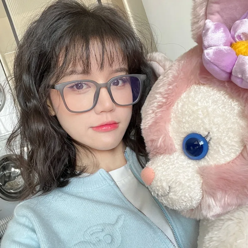 

Оправа для очков TR90 матовая в Корейском стиле, прелестные простые аксессуары для женщин и мужчин, без макияжа, милые декоративные компьютерные очки