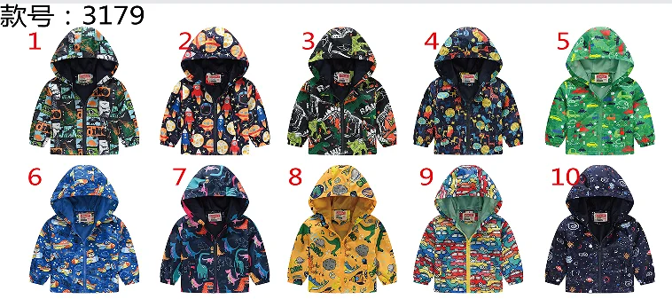 Spring and Autumn Boys and Girls 1-7 Years Old Fashionable Lightweight Short Style Versatile Jacket Hat Pocke boys sun protection jacket