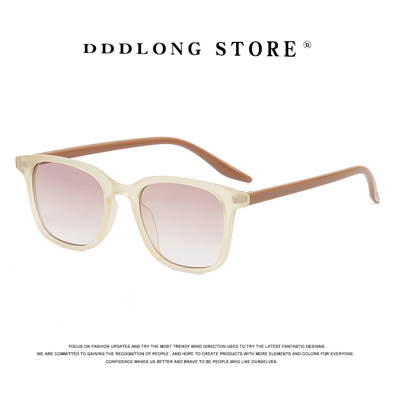 DDDLONG Retro Fashion Square Sunglasses Women Men Sun Glasses Classic ...