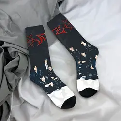 Kids' Gothic Design Autumn Socks - KPOP Inspired Band Style Outdoor Quality - One Size (5)