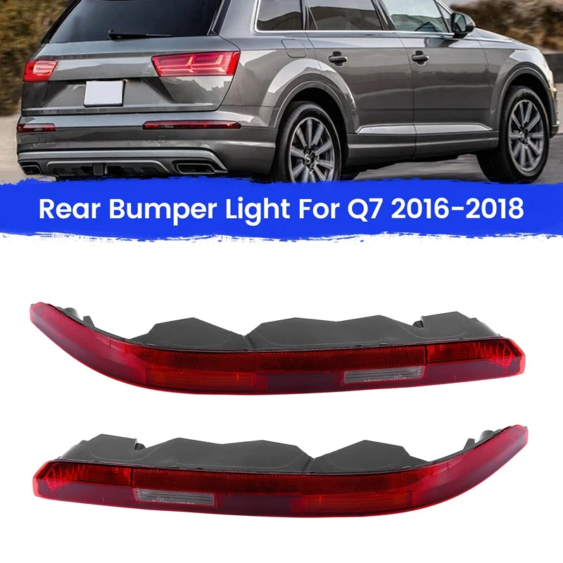 

Автомобильный тормоз, левый или правый задний бампер, фонарь с 4 лампами, нижний Хвост Для Q7 2016-2018, автостайлинг