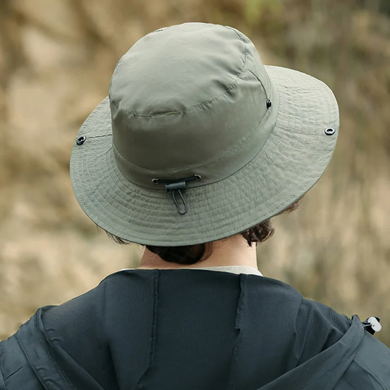 Fisherman Hat Outdoor Hunting Cap for Men Women Hiking Camping Fishing  Sunscreen Hats Bucket Hat Waterproof Sun Caps Visor