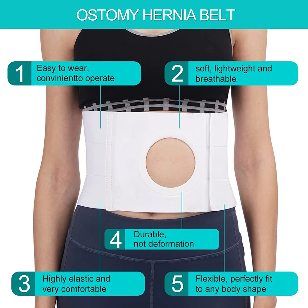 EXCEART 2pcs Stoma Hernia Belts Colostomy Bag Belt India | Ubuy