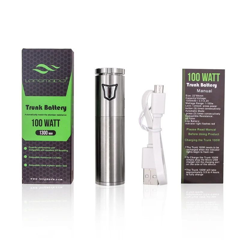 E Zigarette Longmada 100w Stick Kofferraum Batterie vorheizen mit mr bald ii Zerstäuber trockener Kräuter wachs Vapor izer Stift flacher Keramik spulen tank_Sea4190bca284469abbccff026ae1bd30D