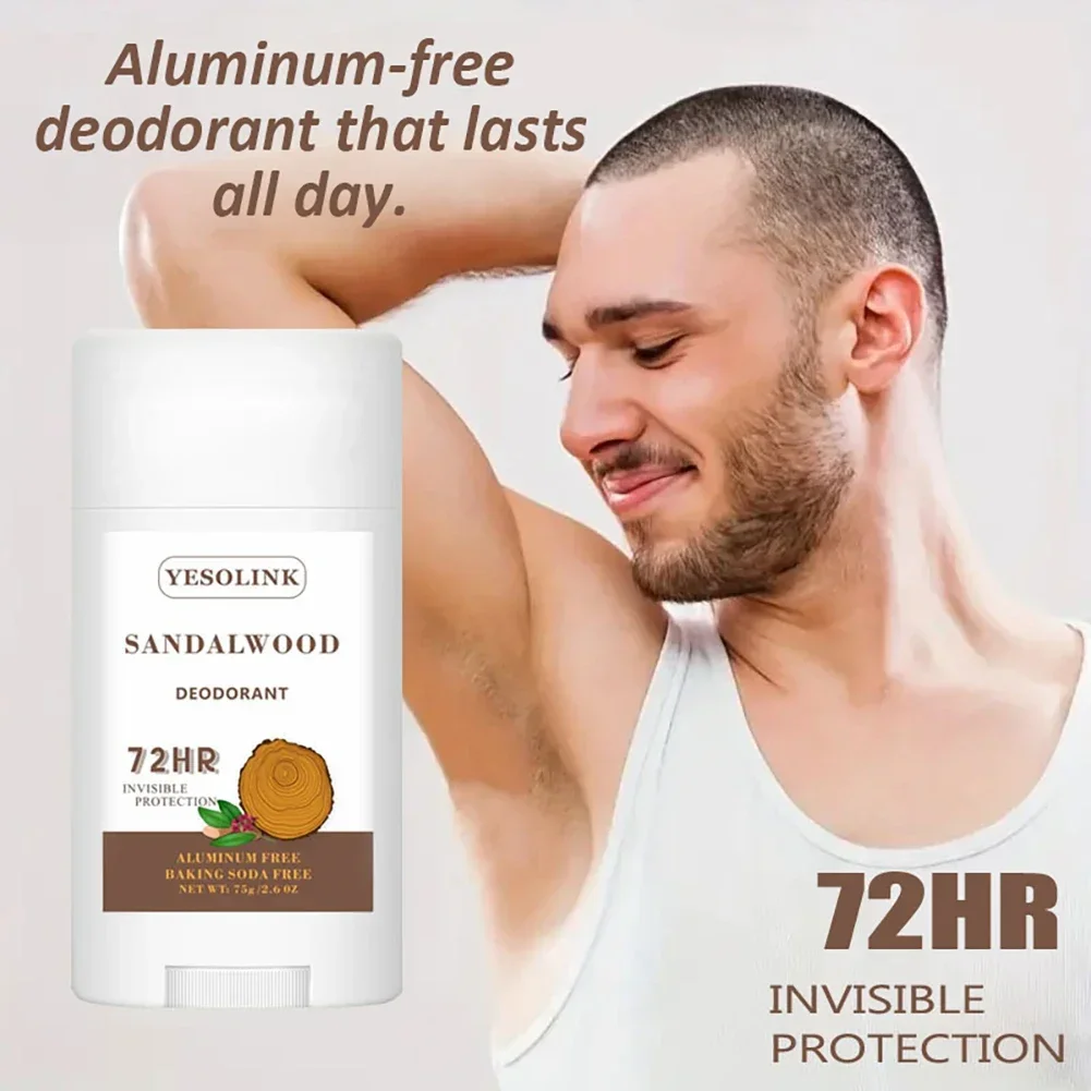 75g Body Deodorant Stick Vanilla Coconut Armpits Odor Remove Cream Portable Fragrance Balm for Adult