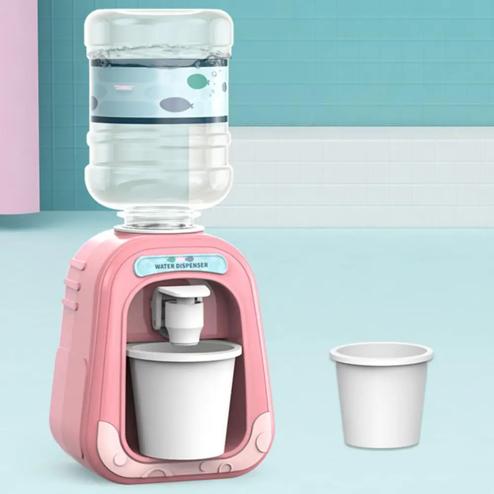 Sea41f48f8ceb4c6e8767837088bb31c2r 1PC Baby Kids Mini Water Dispenser for Children Gift Cute Water Juice Milk Drinking Fountain Simulation Cartoon Kitchen Toy Mallzona