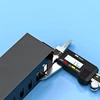 19in 1U Cabinet Rack Pass-through 24 Port CAT6 Patch Panel RJ45 Cable Adapter Keystone Modular Distribution 3