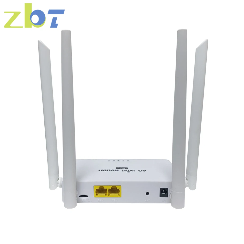 Zbt 4G Sim Router Per La Casa 300Mbps Wifi Access Point Through-Wall Lan Wan Ec200Teuha Modulo 4Ghz 4 * Antenna 32 Utente