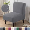 1pc Armless Chair Slipcovers Single Seat Accent Chair Covers Stretch Removable Furniture Protector Covers for Home Hotel Decor 1