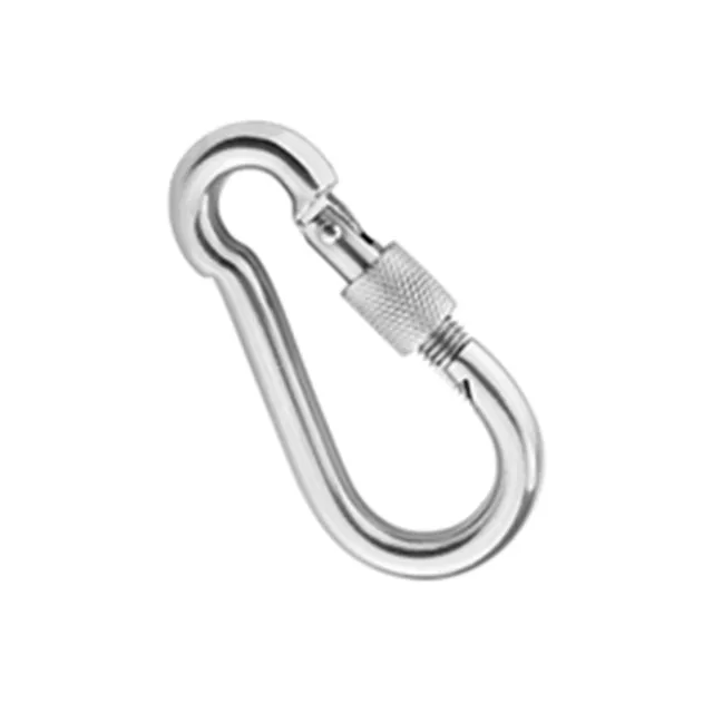 Multifunctional 304 Stainless Steel Spring Snap Carabiner