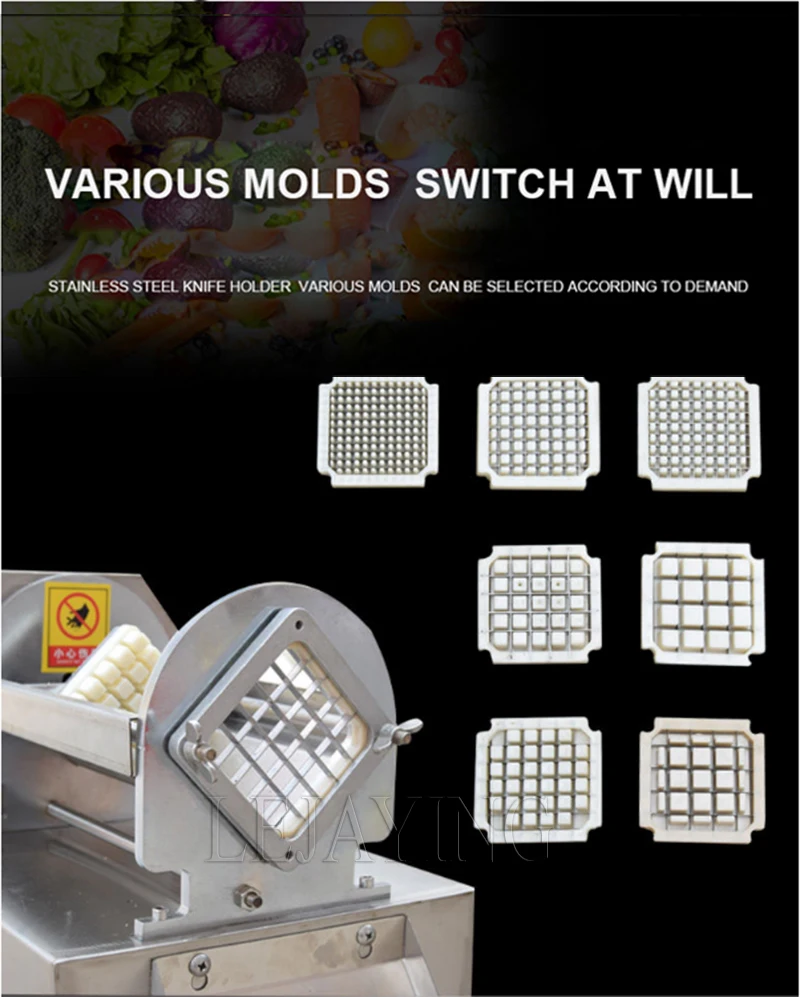 Description Picture 4 of itemStainless Steel Potato Slicer Potato Cutter French Fries Cutter Machine Electric Vegetable Cutting Machine 110V/220V