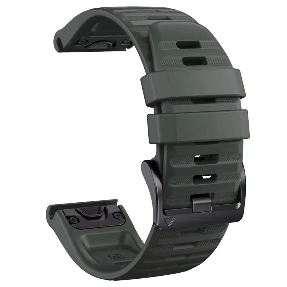 Official QuickFit Silicone Strap - Universal 26mm/22mm Adjustable Band, Unisex Replacement Bracelet