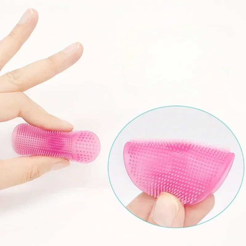 Face Wash Brush Baby Hair Wash Brush Food Grade Silicone Soft Hair Round Brush Cleansing