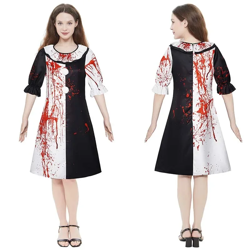 Art The Clown Cosplay Costume Terrifierr 3 Bloody Outfits Killer Clowns Jumpsuits Halloween Carnival Party Horror Costumes