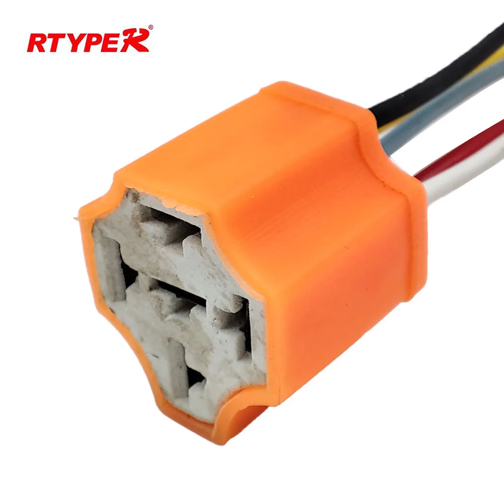 

5-Pin Line Length Terminal Relay Socket Plug Bakelite Relay Base Seat 12v Car
