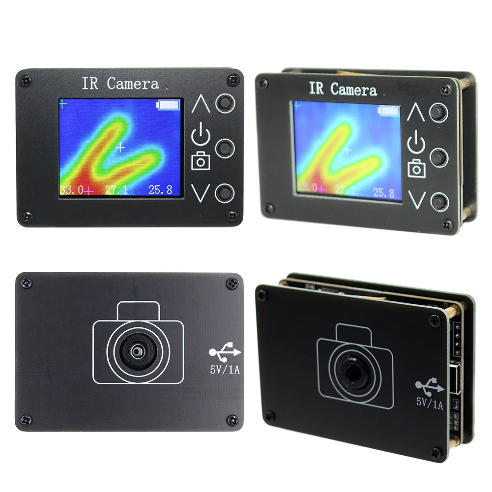 MLX90640 1.8/2.8/3.4inch Thermal Imager Infrared Sensor LCD 160*120 Resolution -40℃ to 300℃ Clear Definition Imaging Camera