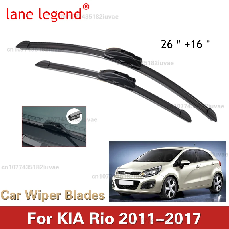 Enhanced Car Wiper Blades - Premium Front Windshield Brushes, Set of 2