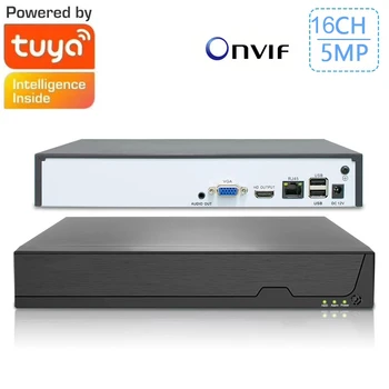 SmartCnet Tuya Smart Onvif 8CH 16CH 5MP H.265 Video Surveillance NVR Recorder Motion Detect Recorder for IP Camera CCTV System 1