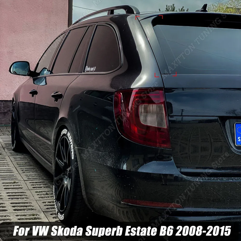 

Для VW Skoda Superb Estate B6 2008-2015 пара заднего окна боковой спойлер заднее крыло боковой край хвостовой клапан задний спойлер багажника губа