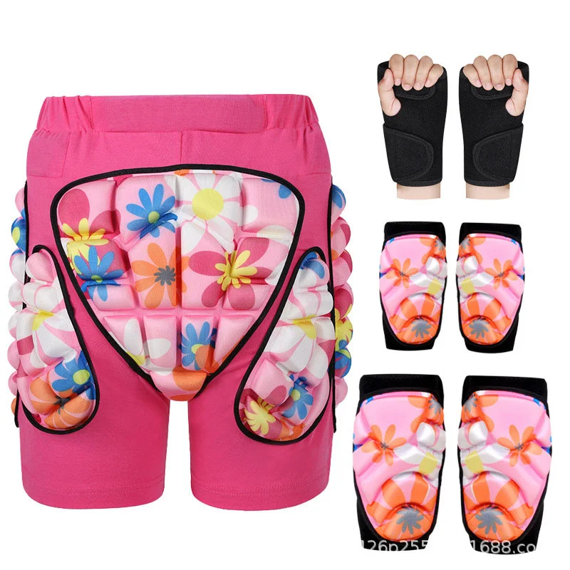 Roller Skates Skateboard Protector Adult Child Sport Skiing Safety Protective Shorts Armor Pad Hip Palm Knee Elbow Protector