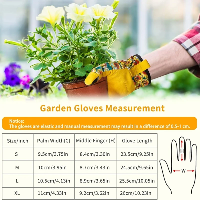 Work gloves gardening gloves outdoor gardening microfiber leather anti-thorn weeding sports motorcycle driver wear-resistant gloves with touch screen