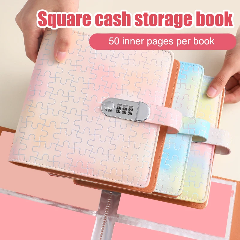 Money Savings Challenge Binder High-capacity Savings Challenges Book With Envelopes Reusable Waterproof Cash Budget Notebook