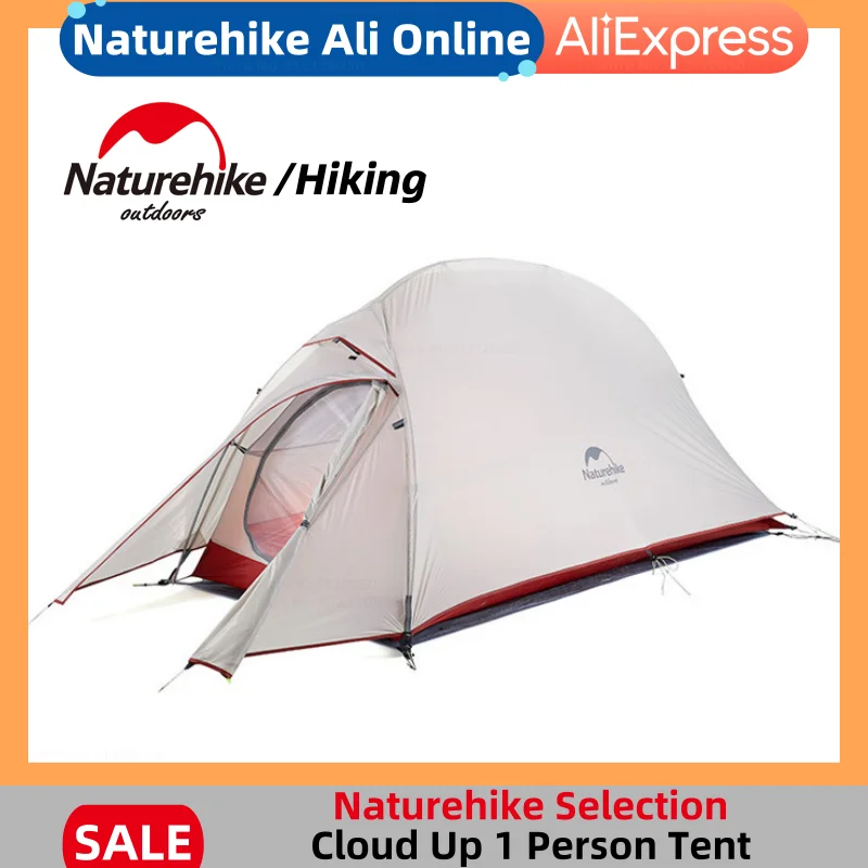

Naturehike Upgraded Camping Tent Waterproof Outdoor Hiking Travel Tent 20D Nylon Backpacking Ultralight Camp Tent With Floor Mat