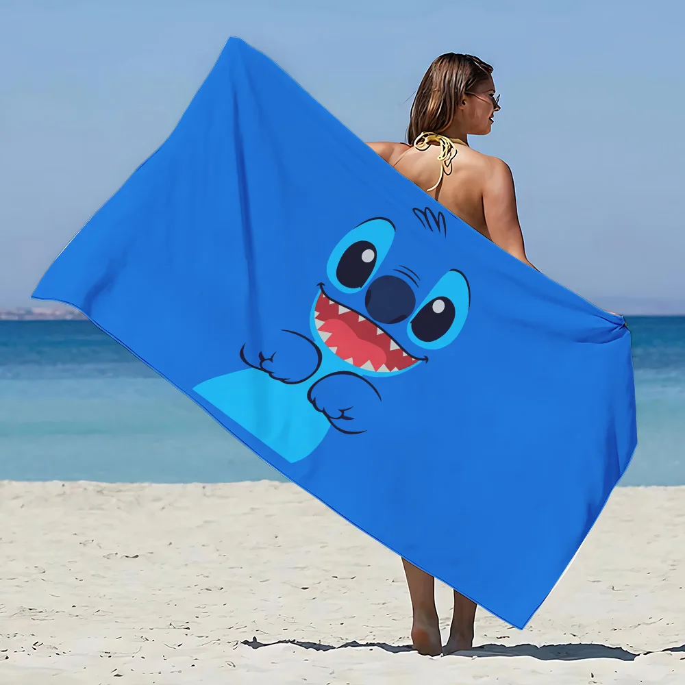 Disney Cute Cartoon Stitch Beach Towel Microfiber Sand Free Quick Dry Soft  Sandproof Pool Towels Gift for Women Travel Shower - AliExpress, image size:1000x1000