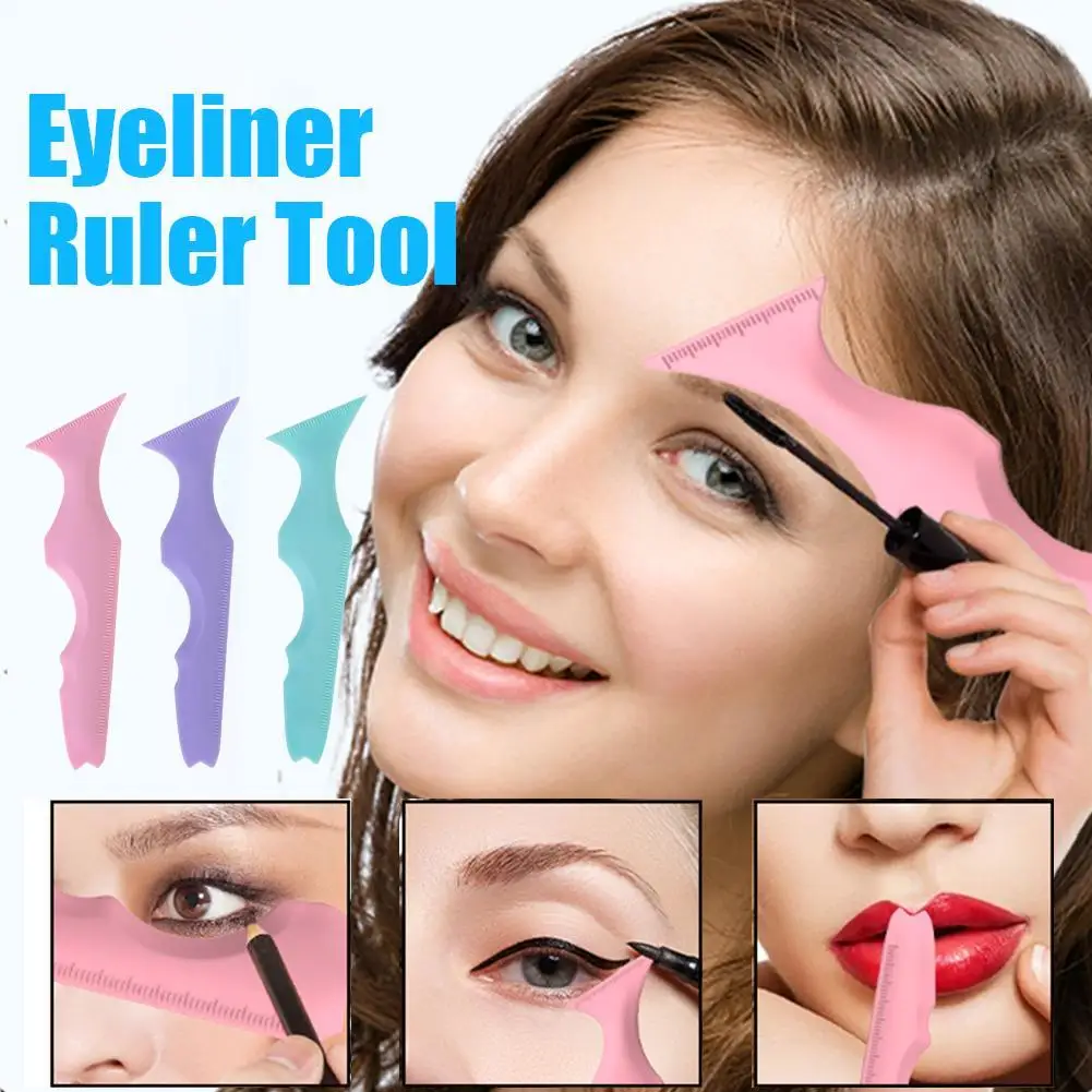 Silicone Eyeliner Aid Stencil Reusable Multi functional Eye Makeup