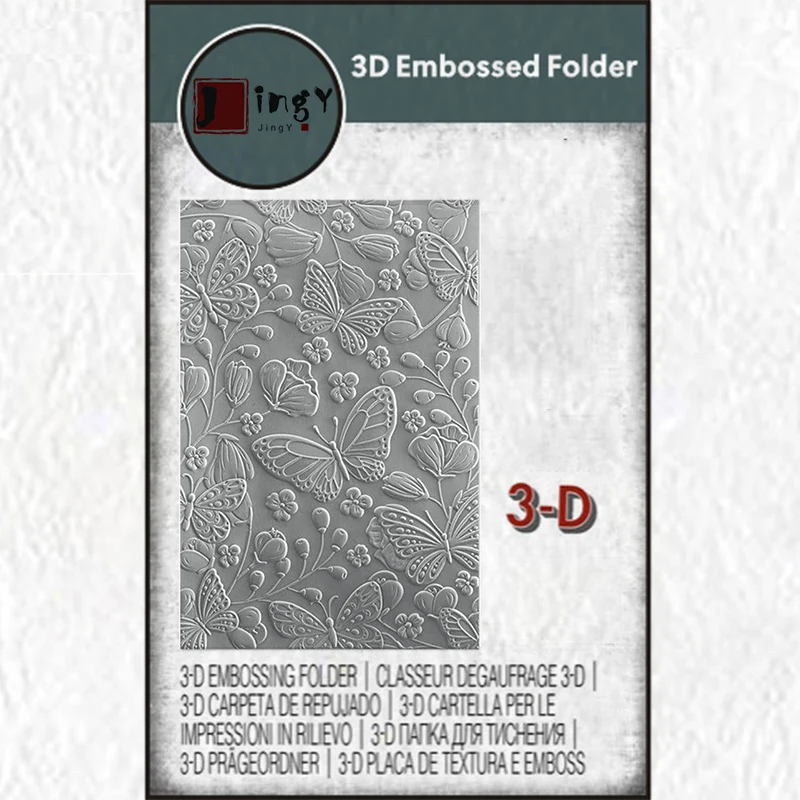 Description Picture 2 of item3d Embossing Folder Background Embossing Plastics Folder for Scrapbooking DIY Card Making Supplies Craft Decoration Folders 2023
