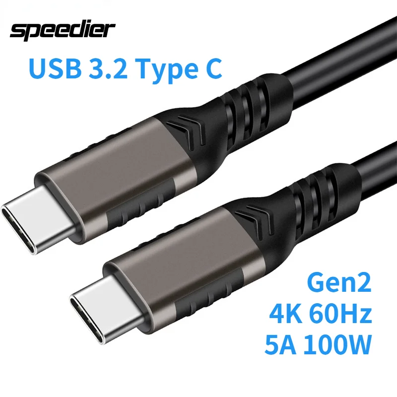 USB C Cable 3.2 Gen 2X2 20Gbps, Type C 4K@60Hz UHD Video 5A/240W PD3.1 Fast Charge with E-Marker Compatible with Thunderbolt 3/4 MacBook Pro Samsung Galaxy Pixel Dell Monitor etc (0.5M+0.5M