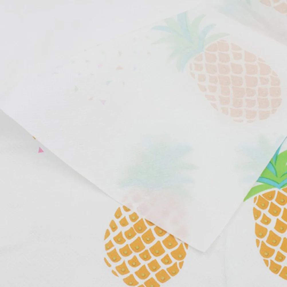 20 Sheets 33x33cm Pineapple Printing Napkin Disposable Paper Paper Decorative Fruit Paper Napkins Decorative Party Supplies for