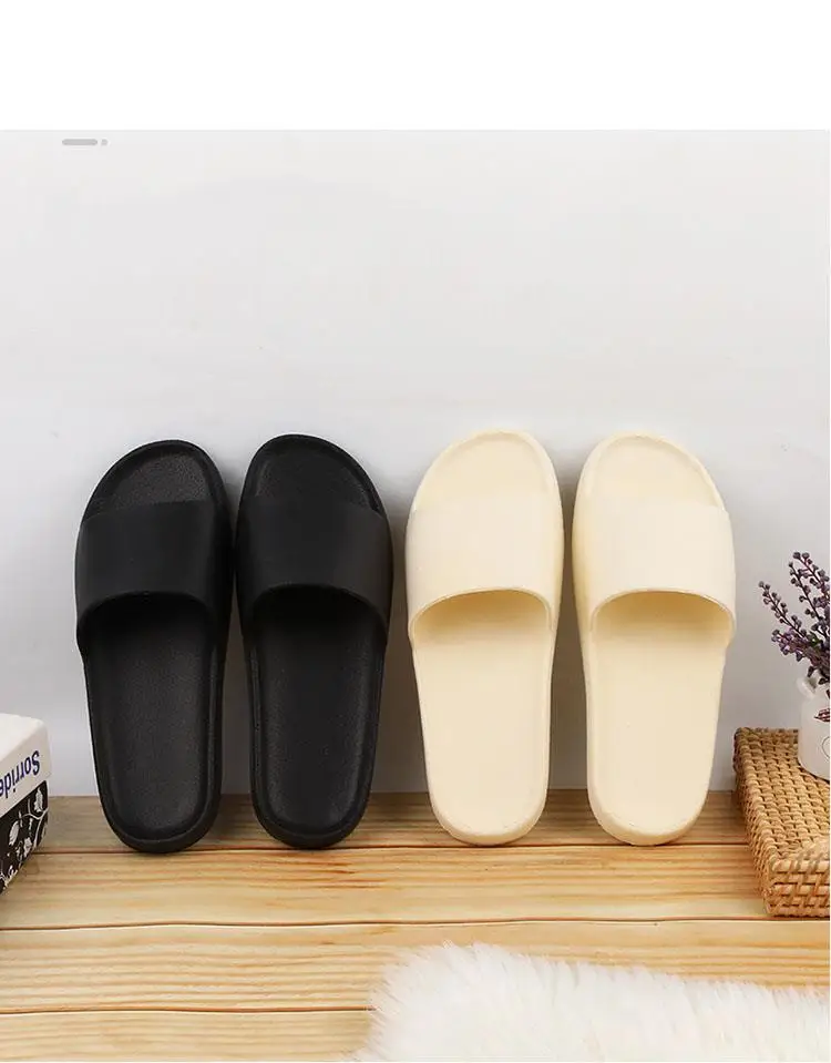 Women 2022 Indoor Bath Hotel Slippers Mens And Women Non-Slip Eva Soft Thick Sole Shoes Female Sandals Casual Beach Flip Flops