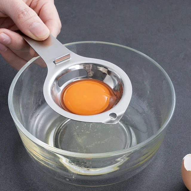 Egg Separator Egg Yolk White Filter 304 Stainless Steel Yolk Separator Egg Divider Sieve Baking Cooking Tools Kitchen Gadgets 2
