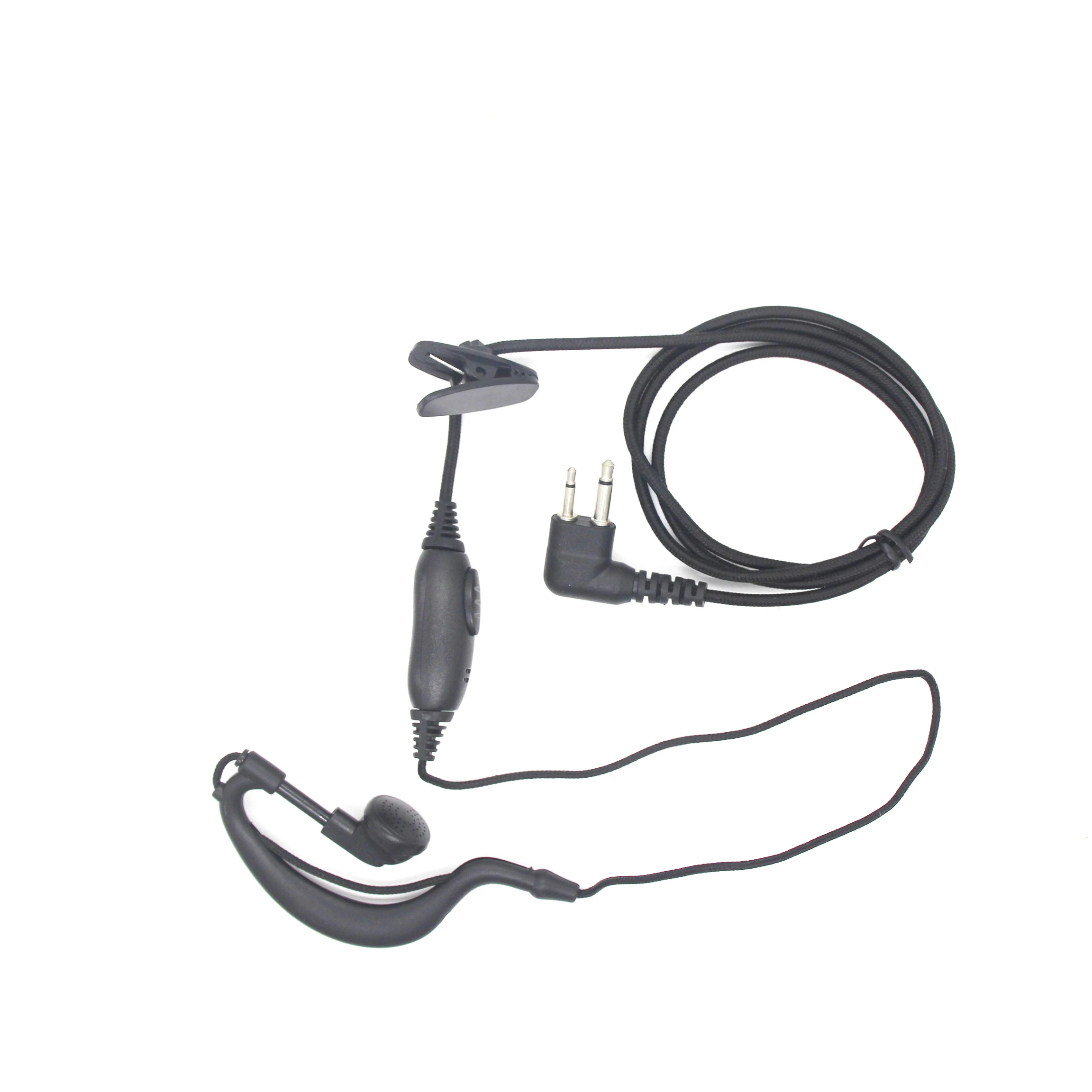 G-shape M Plug Walkie Talkie Headset Earpiece with Mic PTT for Motorola Two Way Radio Walkie