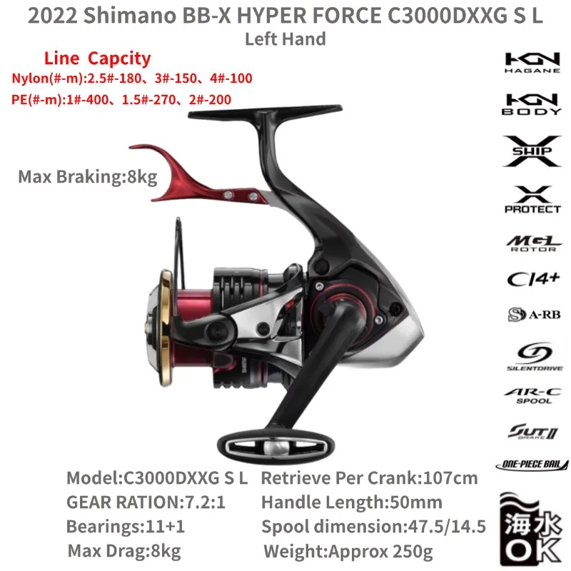 2022 シマノ BB-X ハイパーフォース Iso レバースピニングフィッシング