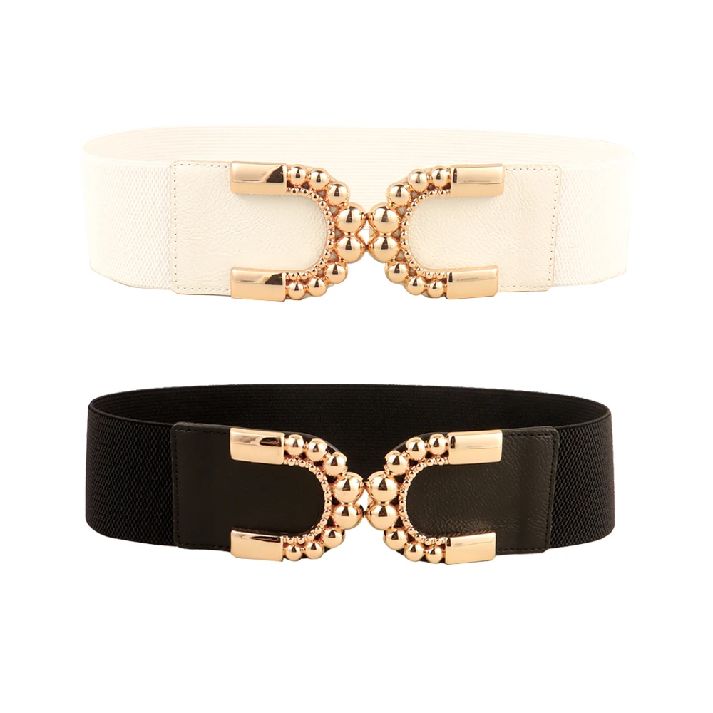 

Trend classic New Fashion Style Buckle Elastic Wide Belt Wide Cummerbund Strap Belt Waist Female Women Accessories yanyu