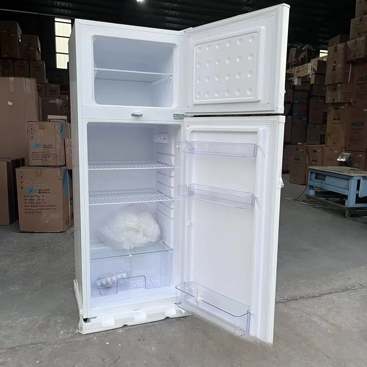 Double Doors Household Top-freezer Refrigerators for Homes Refrigerator Top-freezer Refrigerators Double Door Fridge 205L