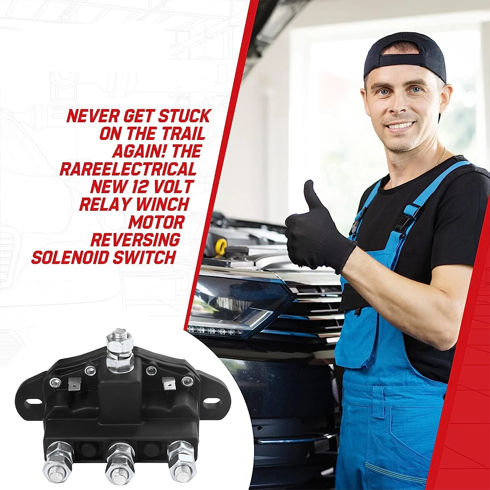 12V Winch Control Relay Winch Solenoid Contactor Contactor Switch Motor Reversing Solenoid Switch for 214-1231-A11 214-1231-A6