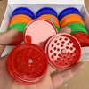 12Pcs/Pack Dia:60MM 3 Layers Pure Mackaki Plastic Pepper Mill Acrylic Spice Crusher Hand Muller Mixed Color 4