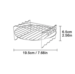 8-Inch Stackable Air Fryer Racks and Baking Accessories (8inch round rack)