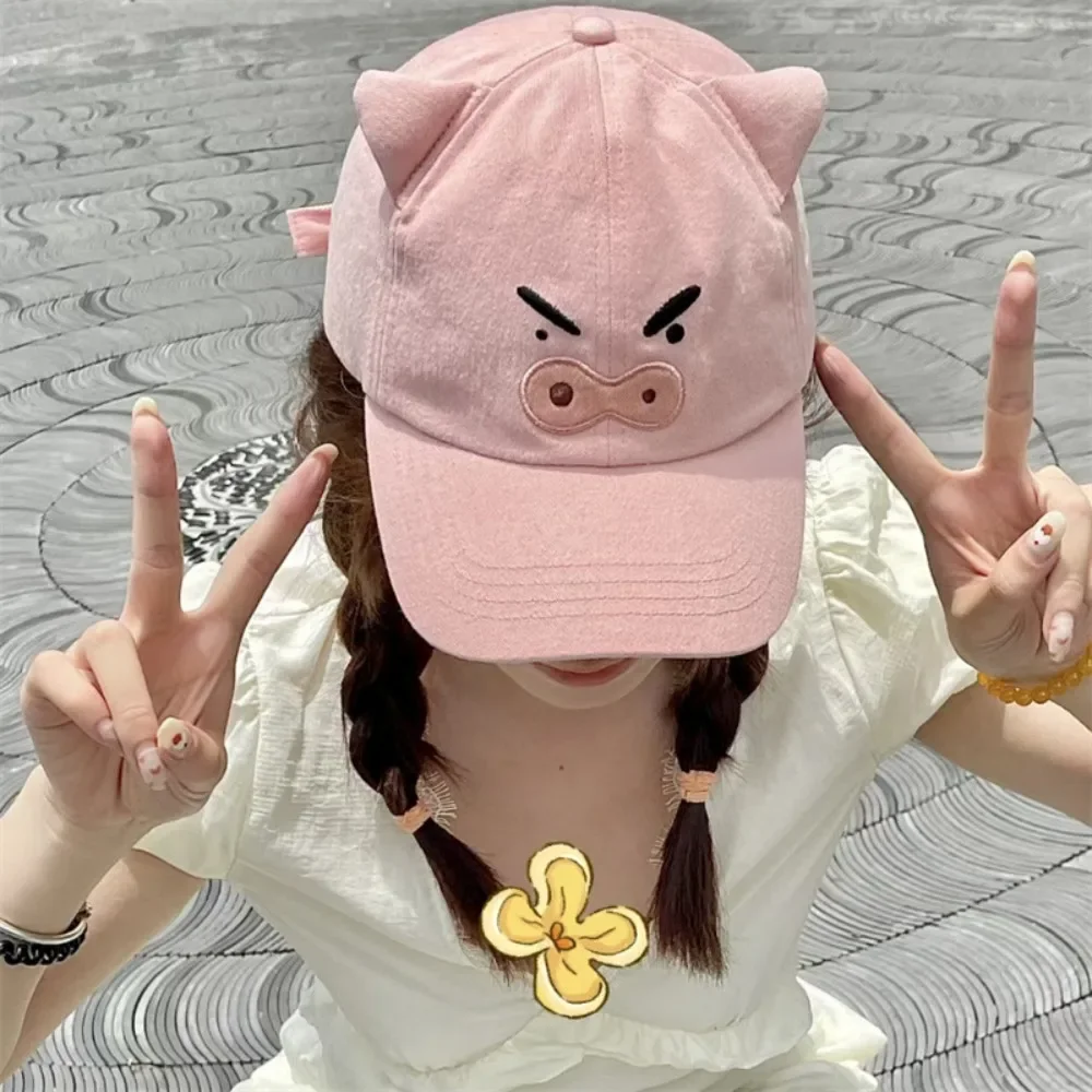 Cute Crayon Shin-chan Peaked Cap Children's Outdoor Sunhat Girls